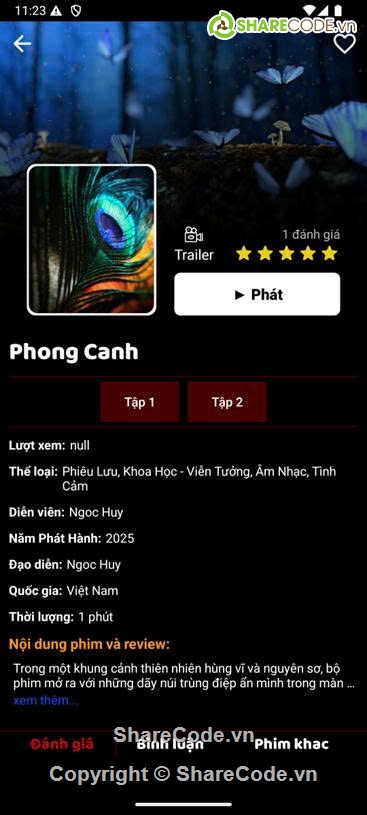 App Android,xem phim,Đồ án Java,báo cáo,App,Đồ án